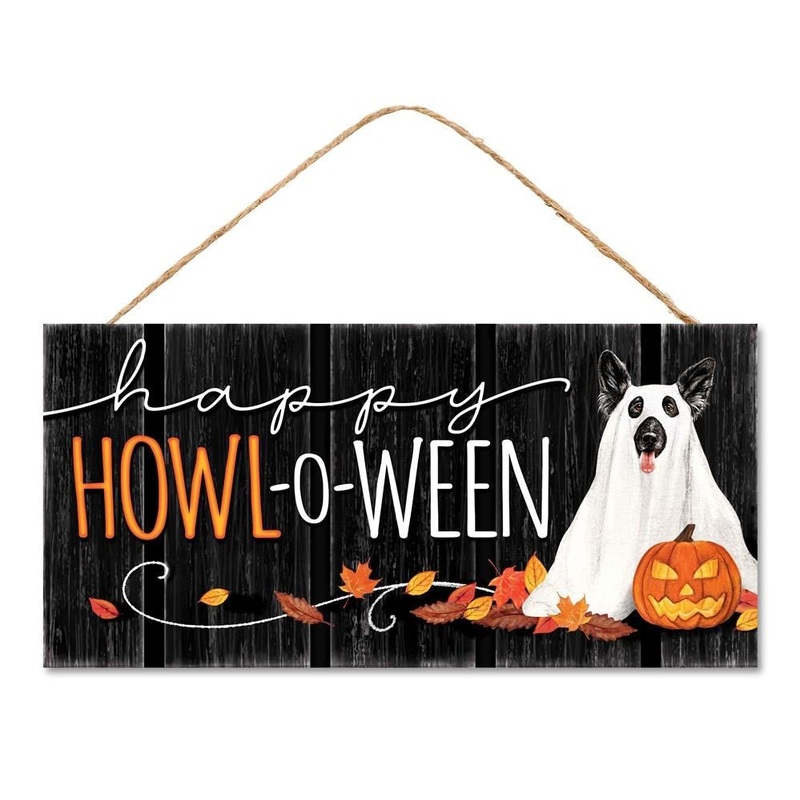 12.5" Happy Howl-o-Ween Sign