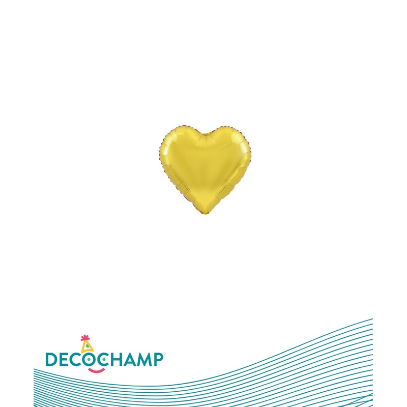 DecoHeart 4" Gold (5 Units per package)