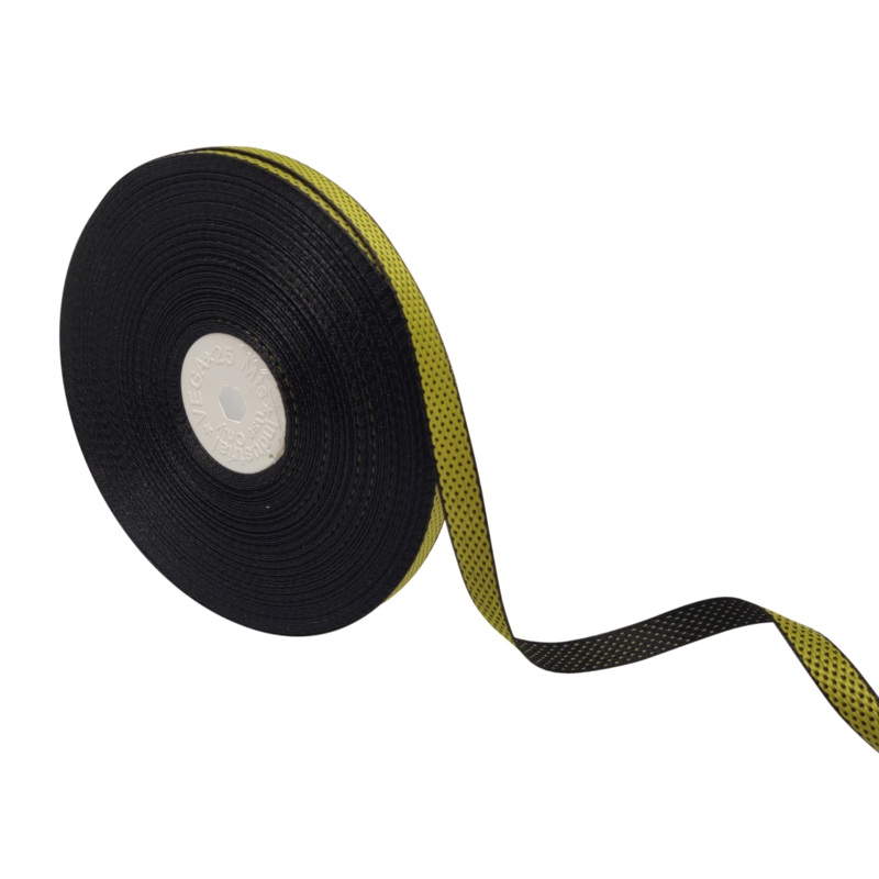 HONEYCOMB DOTS | KHAKI GREEN WITH BLACK | 10MM | 25MTR