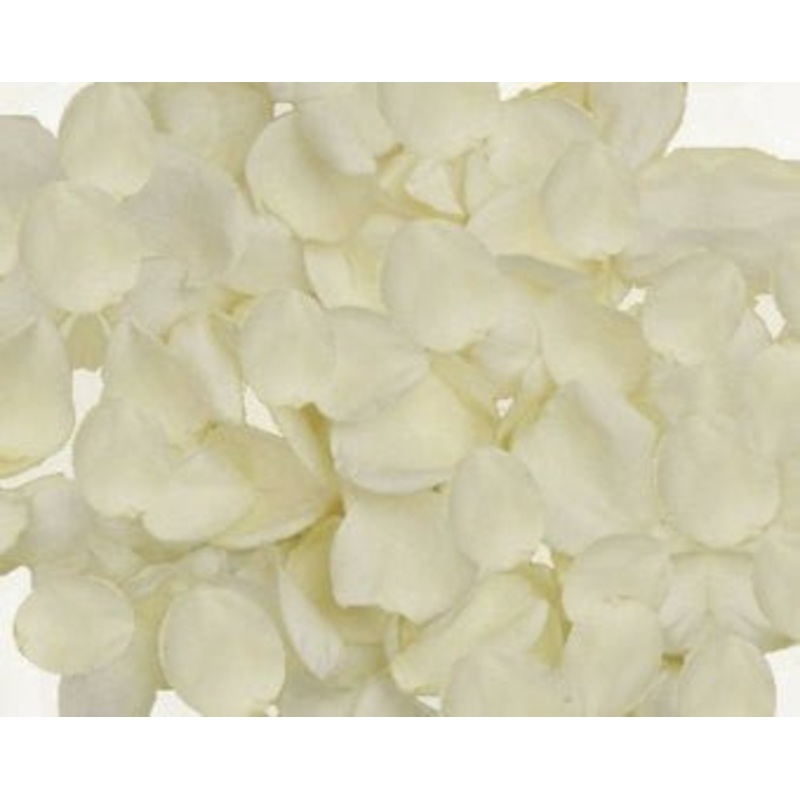 Ivory Fabric Rose Petals | 400 ct