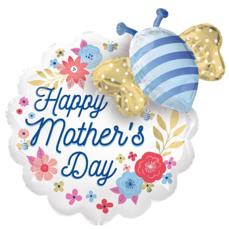 Mother's Day Artful Floral Bee 23 Balloon
