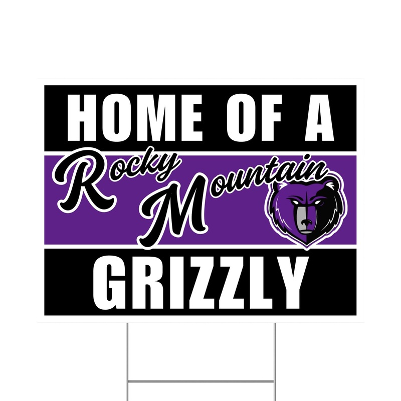 Rocky Mountain High School Spirit Yard Sign 24" x 18" | 1 ct