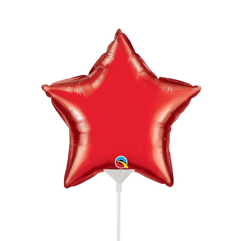 Star - Ruby Red (air-fill Only) 9 Balloon