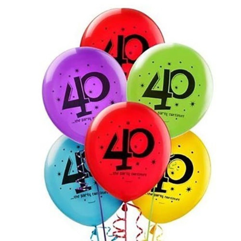 40 - The Party Continues 12 Latex Balloons (20 count)