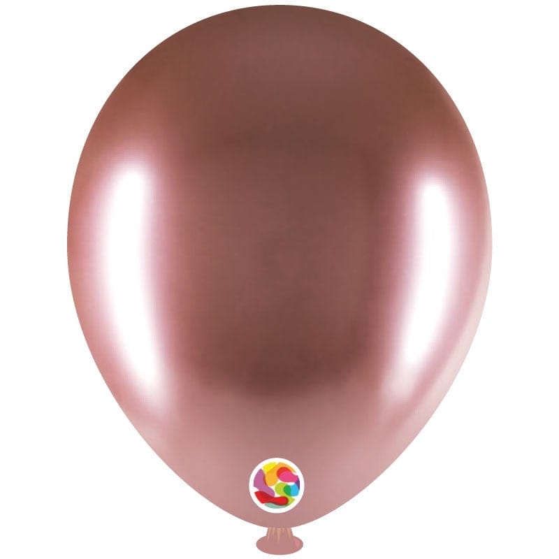 Brilliant Rose Gold 12 Latex Balloons (50 count)