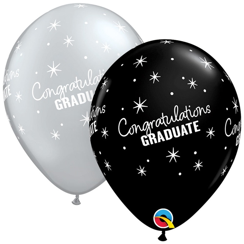 Congratulations Grad Sparkles 11 Latex Balloons (6 count)