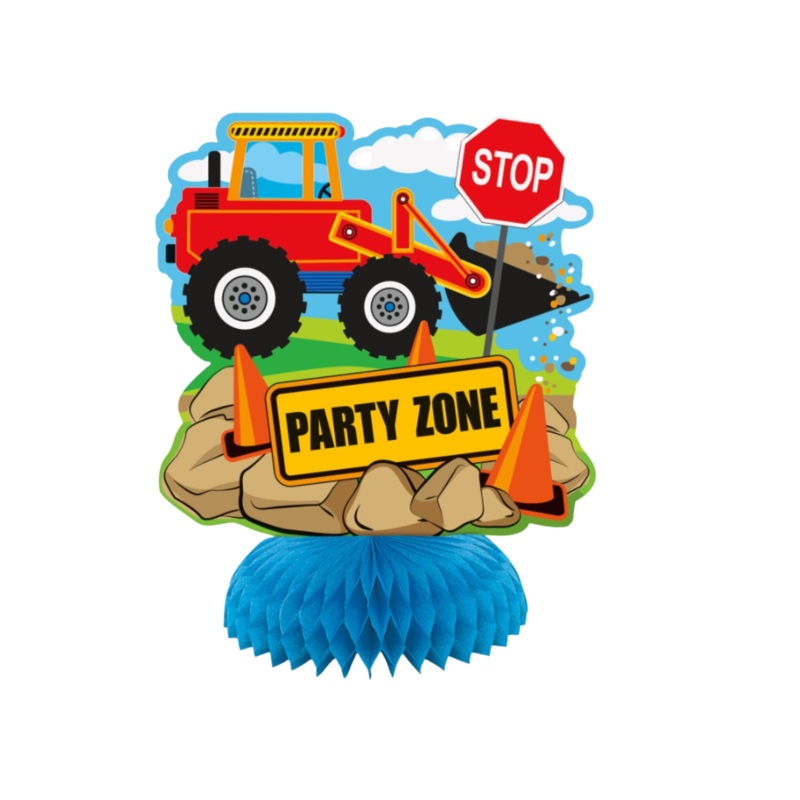 Construction Party Mini Honeycomb Centerpieces 3ct