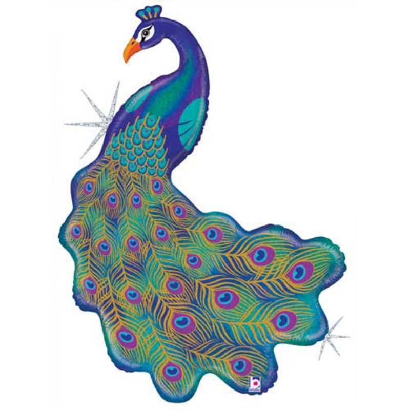 Peacock Balloon Helium-Filled (local only)