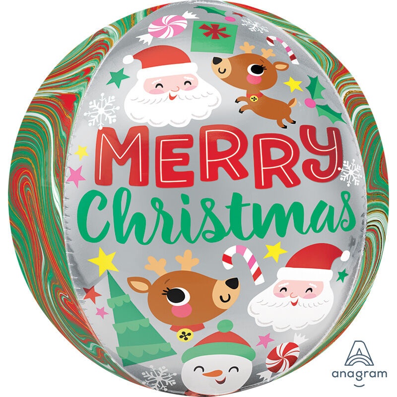 Adorable Xmas Buddies Orbz 16" Balloon