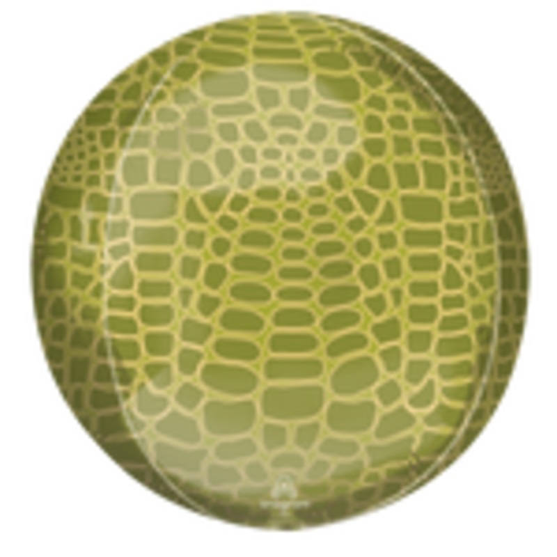 Animal Print Orbz 16" in - Foil Balloon - Alligator