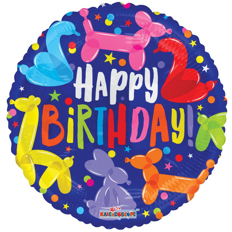 Birthday Animal Balloons Gellibean  Single Pack 18"