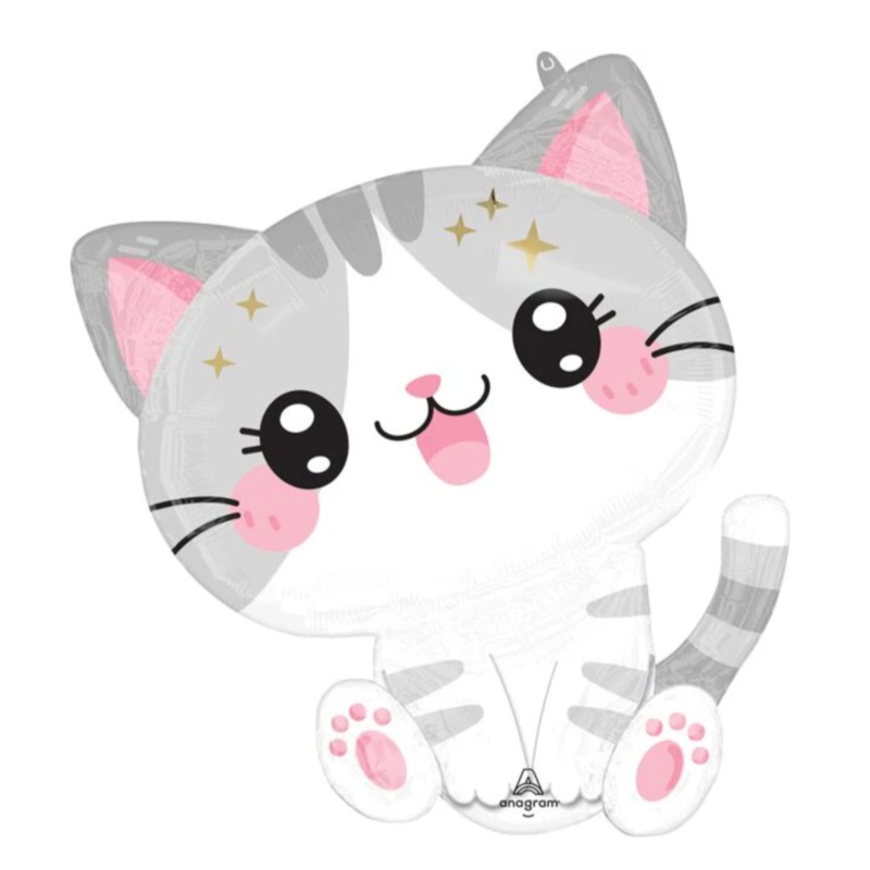 Kawaii Kitten Balloon Helium-Filled (local only)