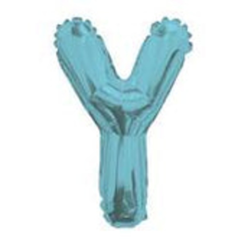 Letter Y Light Blue- 14" in