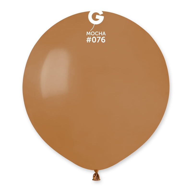Mocha 19 Latex Balloons (25 count)