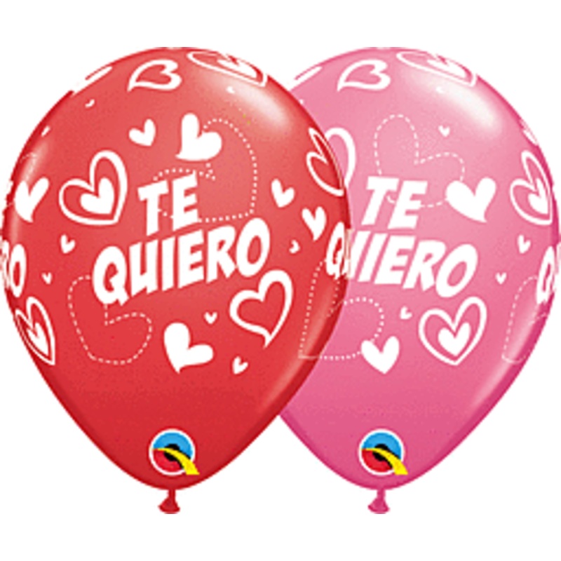 Te Quiero 11 Latex Balloons (50 count)