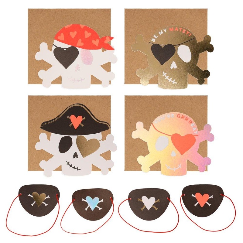 Pirate Valentines Love Notes (set of 24)