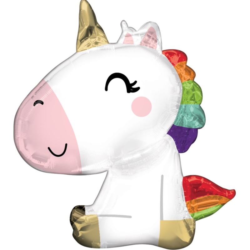 Sitting Unicorn Balloon Helium-Filled (local only)