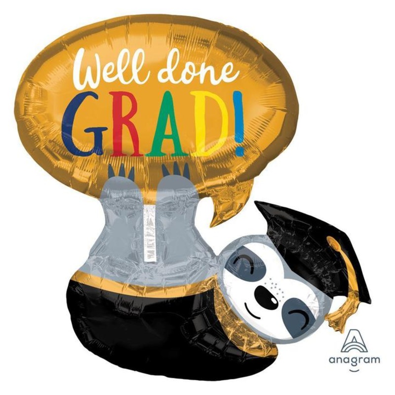 Sloth Grad Balloon Helium-Filled (local only)