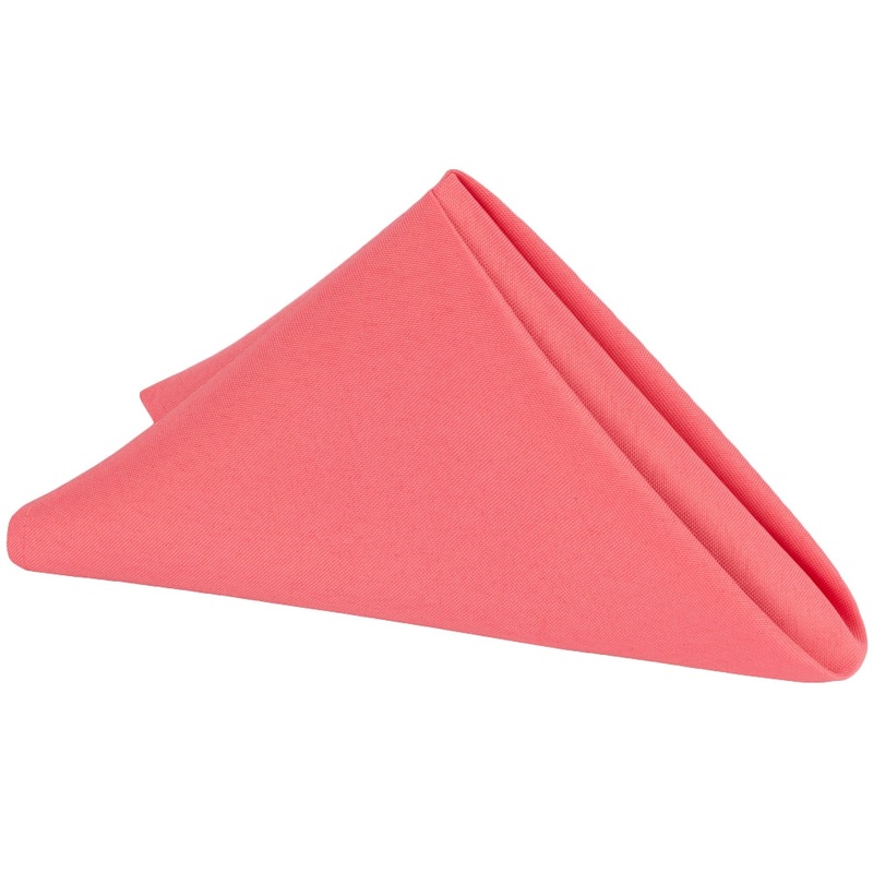Premium Polyester Napkin 20"x20" - Coral