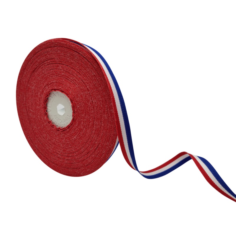 VEGA STRIPES | RED-WHITE-BLUE | 10MM | 25MTR