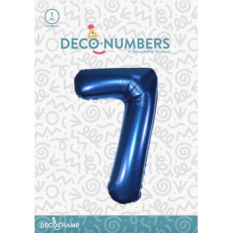 7 DecoNumber Navy Blue 321714