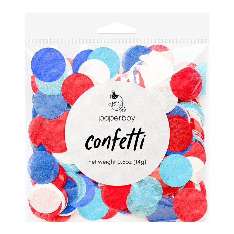 Paperboy - Confetti - Red, White & Blue 0.5oz