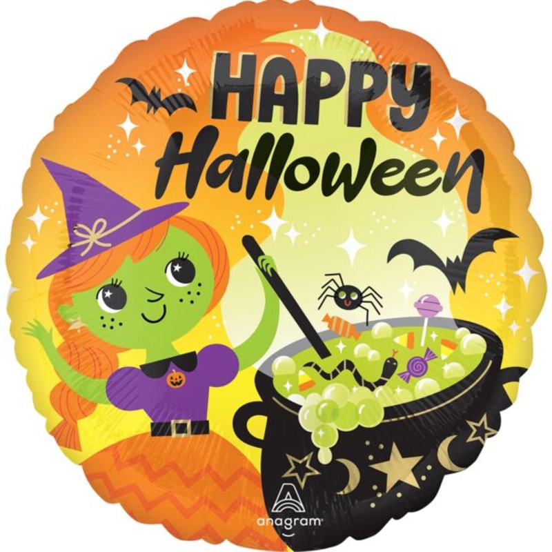 Witchs Brew Happy Halloween 17 Balloon
