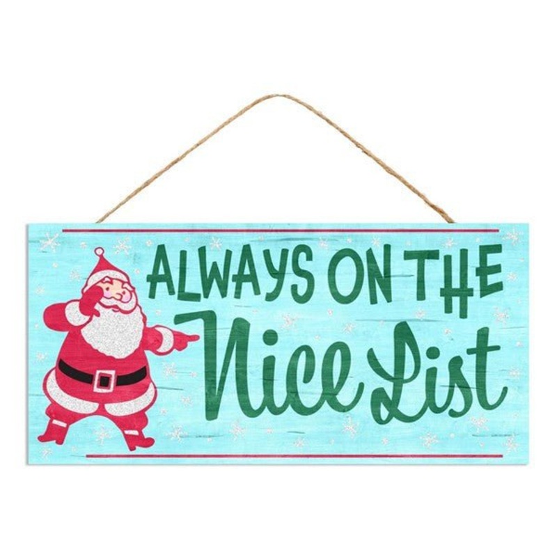 12.5" The Nice List Sign