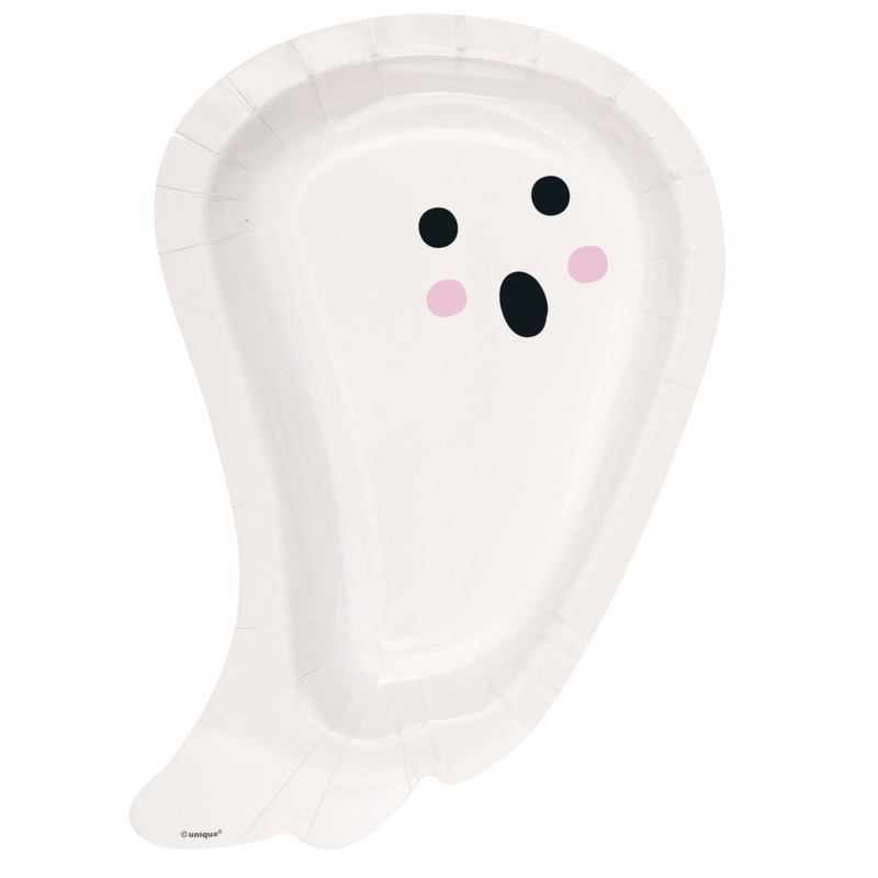 Hauntings Ghost Shaped Plates 9" | 8 ct