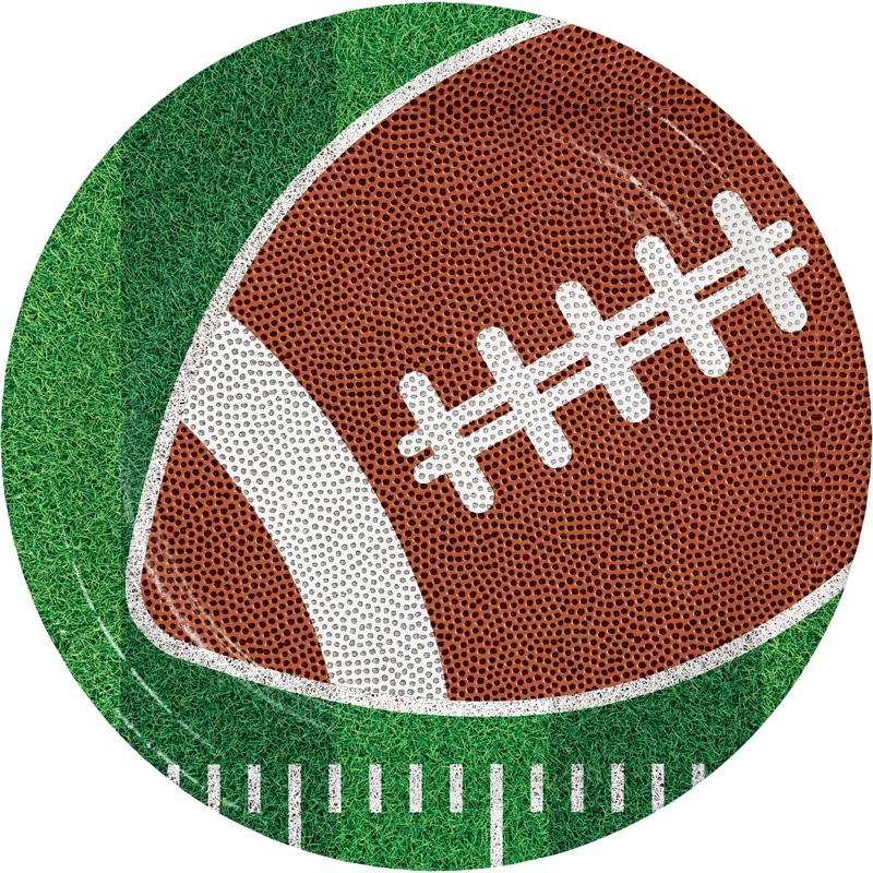 Football Tailgate Time Plates 7" | 8 ct