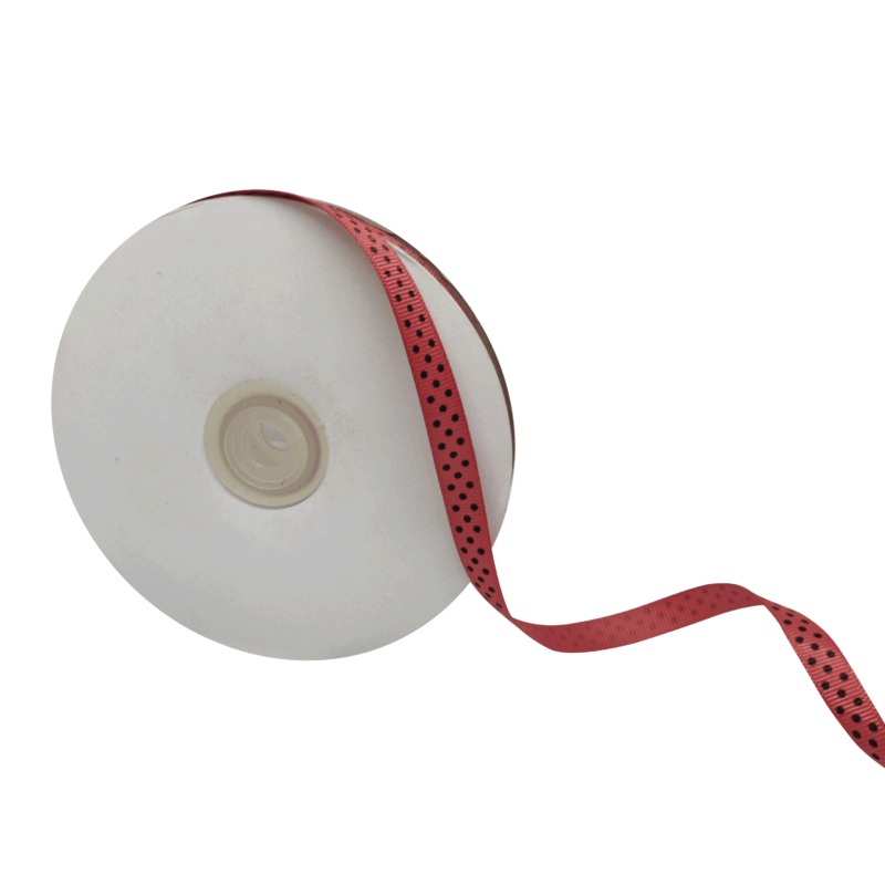 LUMINA DOTS | DUSTY ROSE WITH BLACK | 10MM | 45MTR