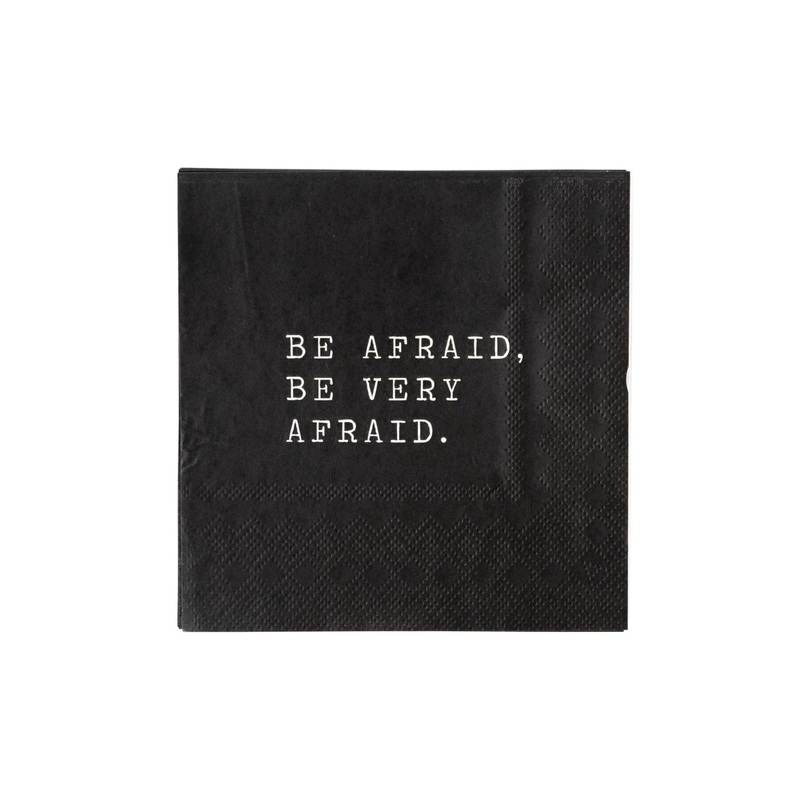 Be Afraid Paper Napkin