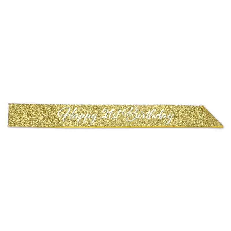 Milestone 21 Birthday Sash 32" | 1ct