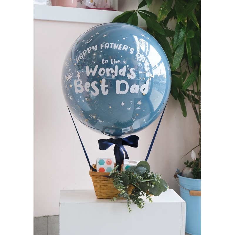 World's Best Father's Day Hot Air Balloon 8 Mini Cupcakes