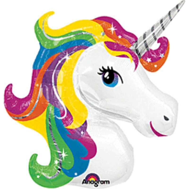 #247 Rainbow Unicorn 33in Supershape