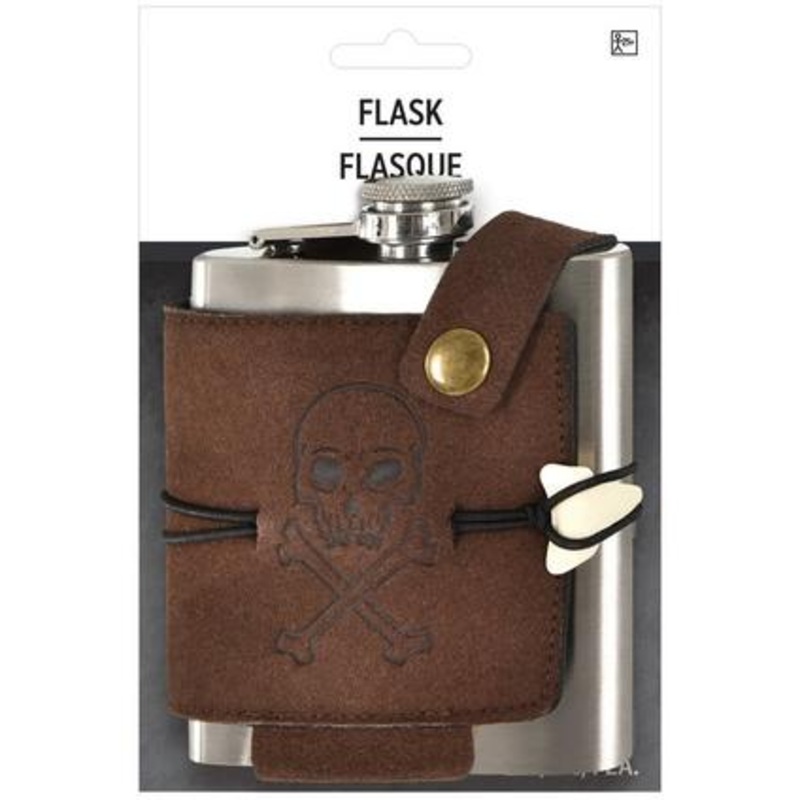Pirate Stainless Steel Belt Flask, 6oz | 1 ct