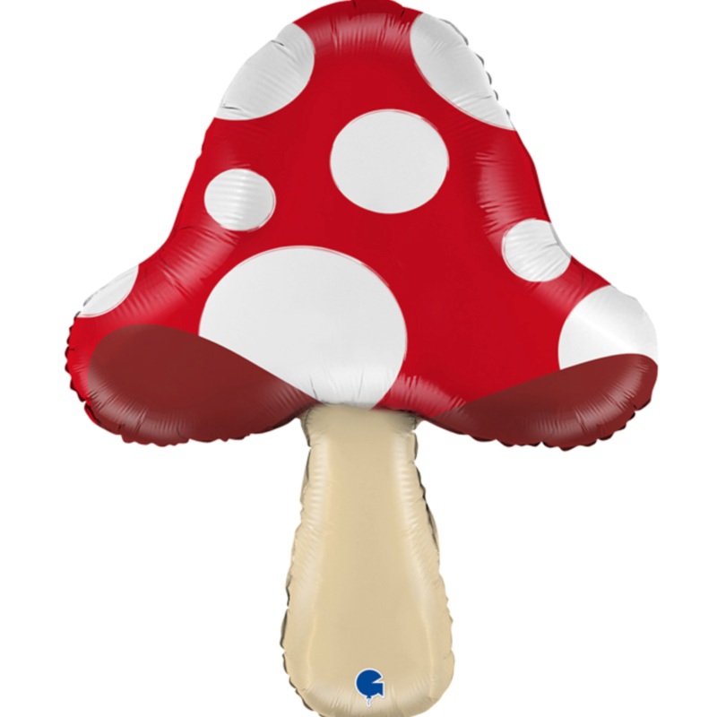 Red Mushroom Balloon Helium-Filled (local only)