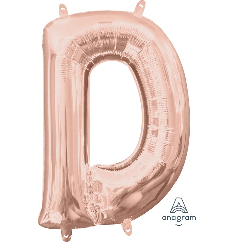 Rose Gold D Letter 3745501 - 16 in