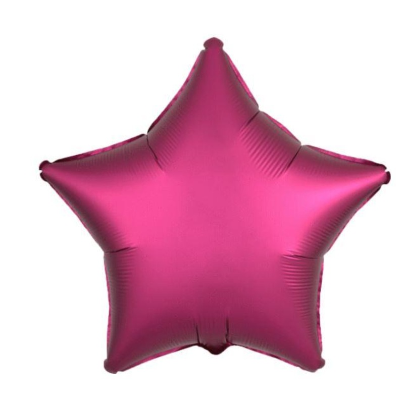 Satin Pomegranate Star Balloon, 18'' | 1 ct