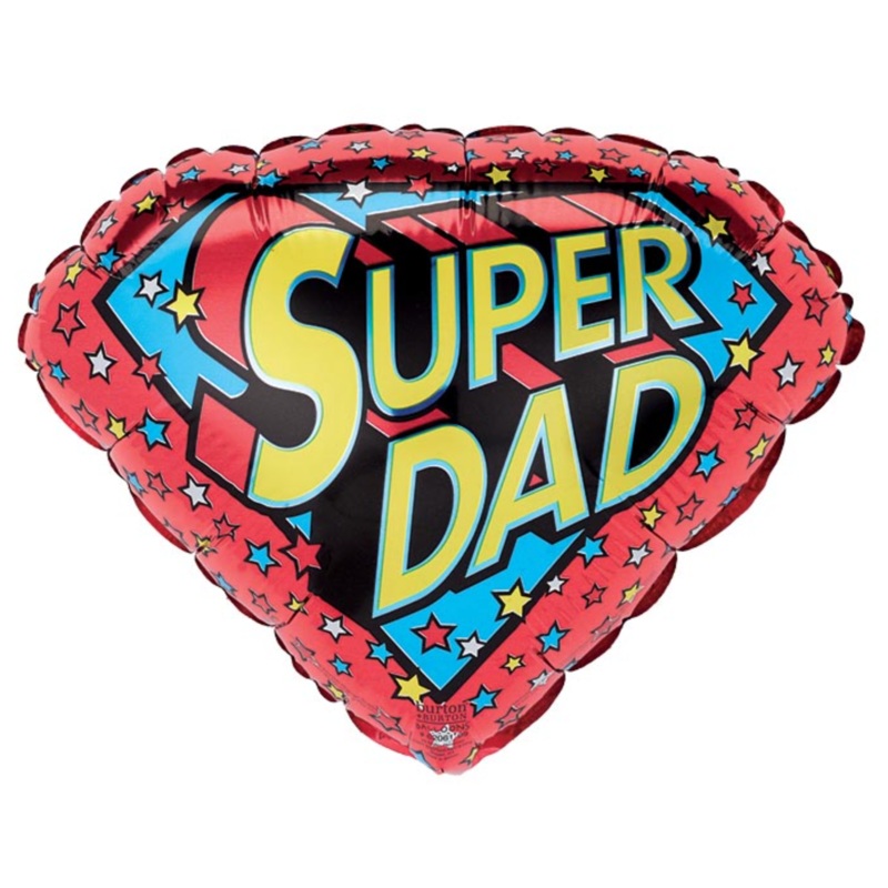 Super Dad Shield Balloon Helium-Filled (local only)