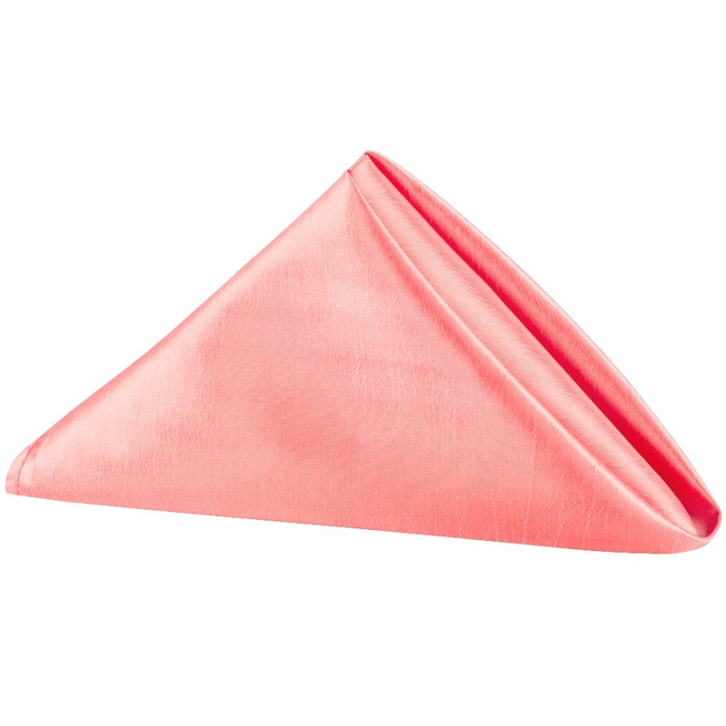 Taffeta Napkin 20"x20" - Coral