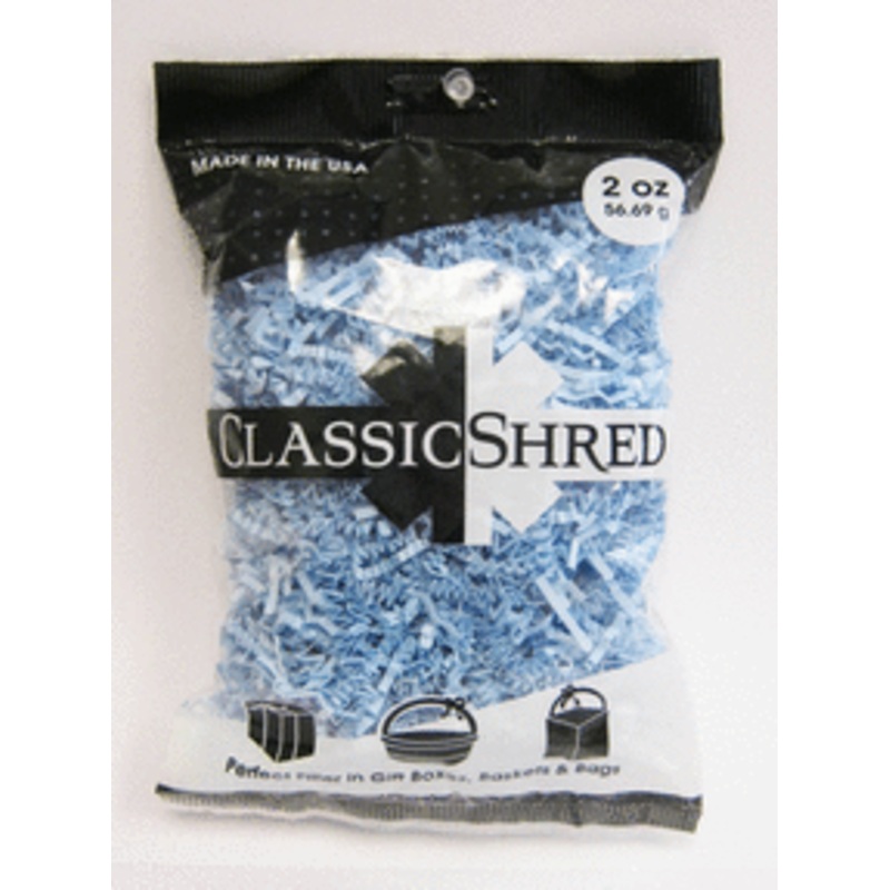 2 oz Paper Shred - Light Blue
