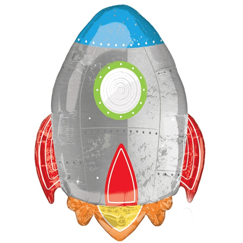 Blast Off Birthday Supershape Mylar Balloon 29" | 1 ct