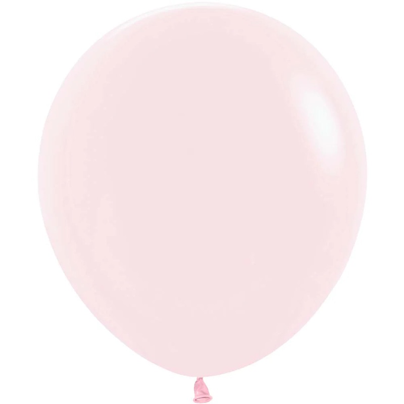 Sempertex 18" Latex Pastel Matte Pink 6ct