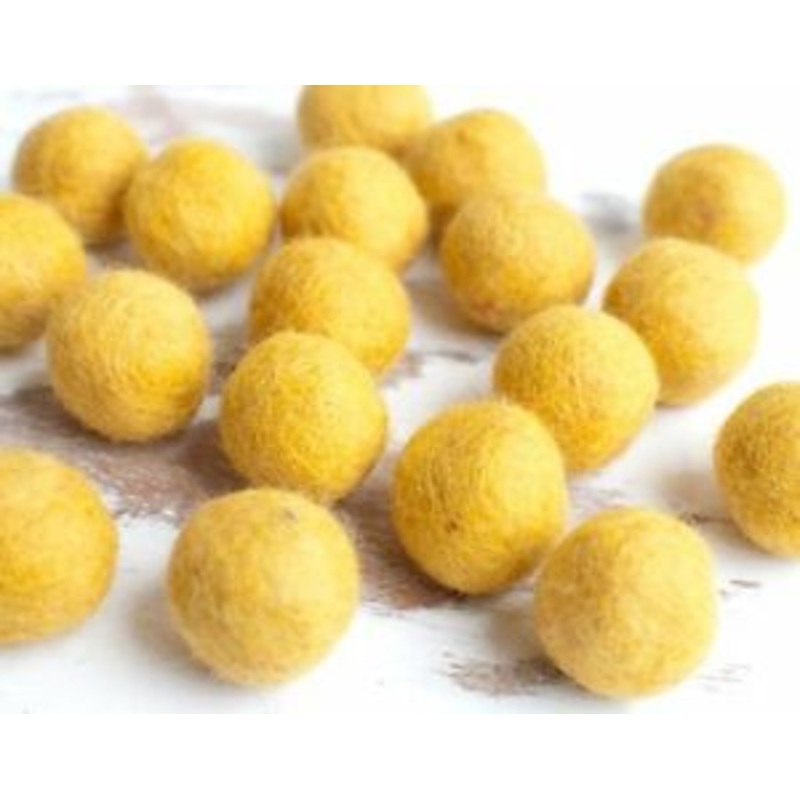 Yellow Pompom Garland 6ft | 1ct