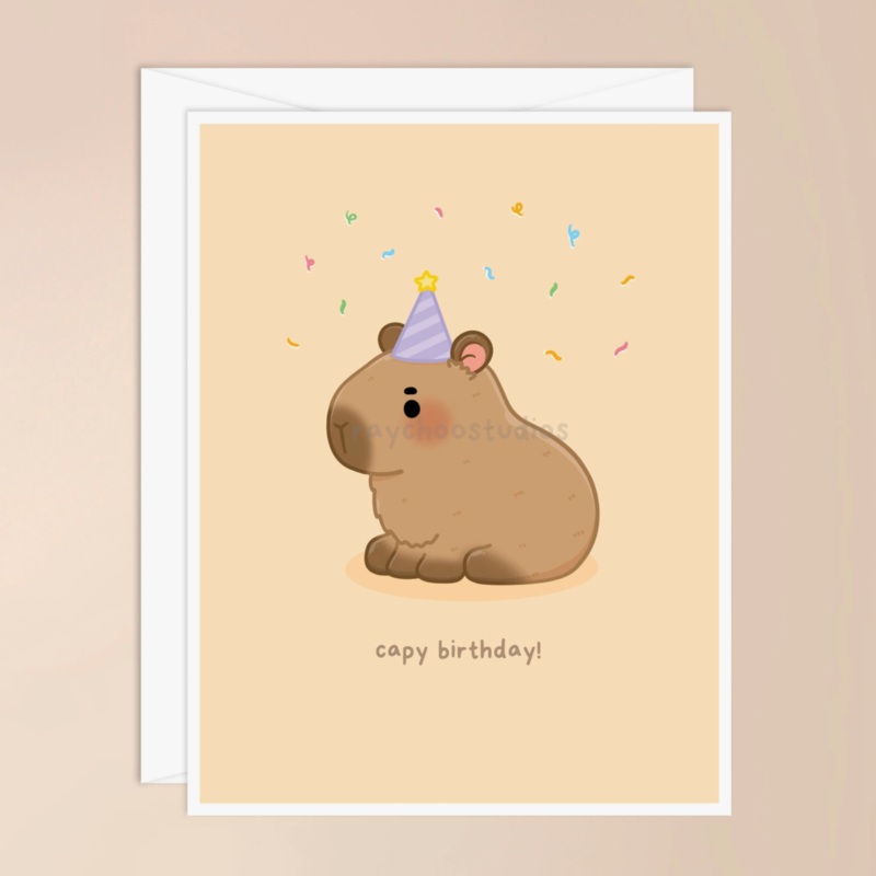 Capy Birthday Card
