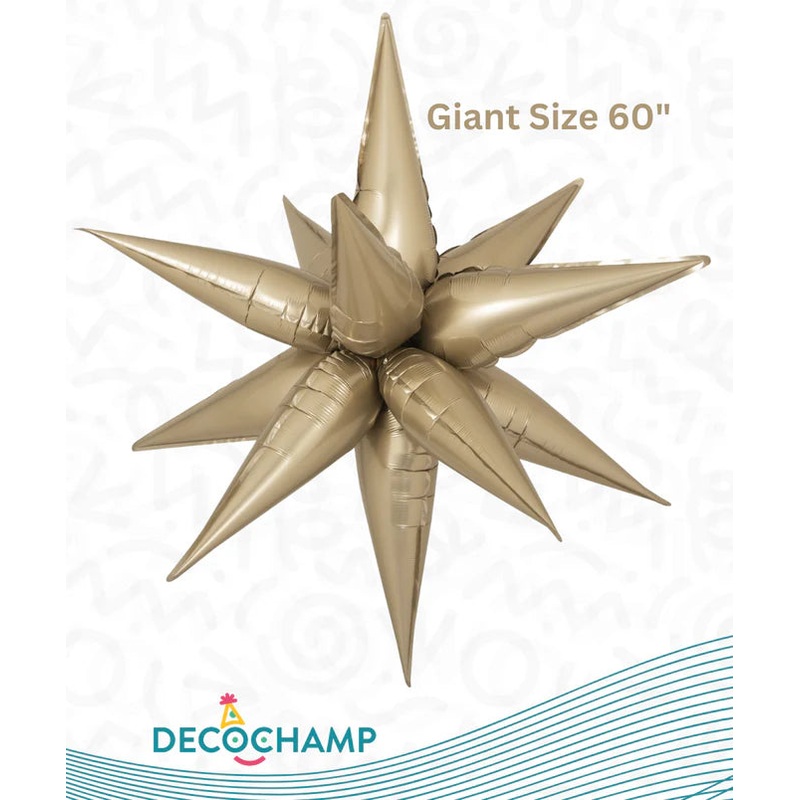 Decostar Champagne Giant Starburst 322261 - 60 in