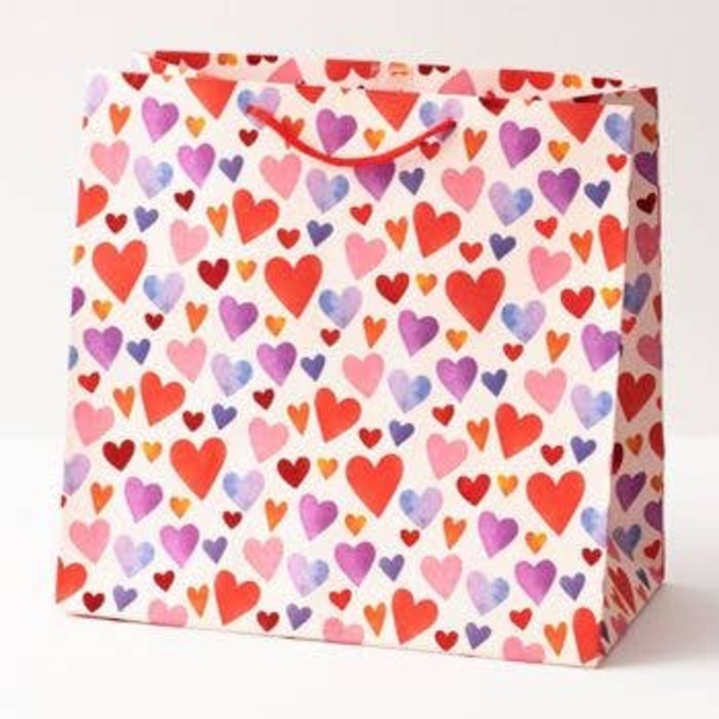 Painted Hearts Gift Bag
