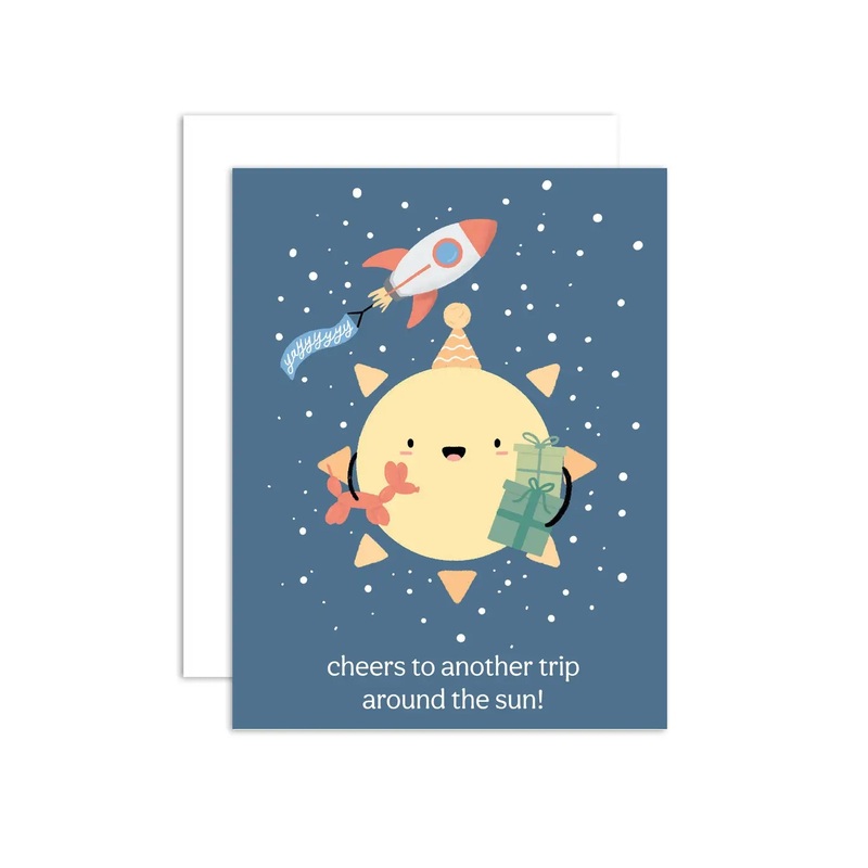 Trip Around the Sun Birthday Card
