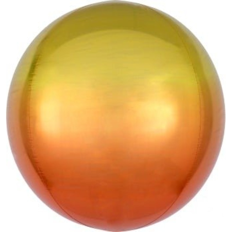 Yellow/Orange Ombre Orbz Balloon 15" | 1ct